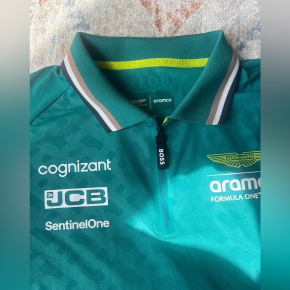Aston Martin Formula 1 Racing Team Polo Jersey Sz M - Picture 5 of 6
